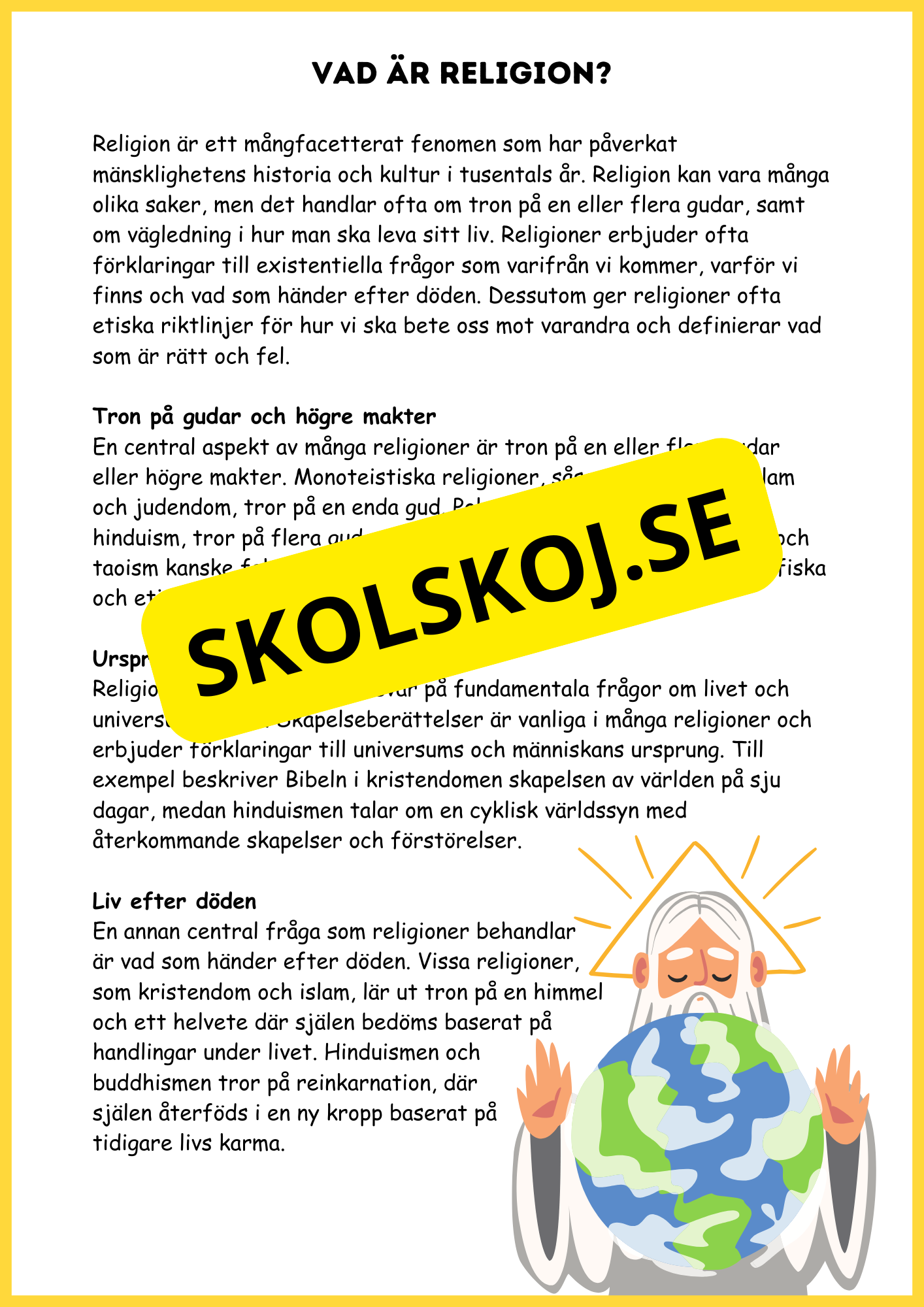 Religionens mångfald - Årskurs 4 - 6
