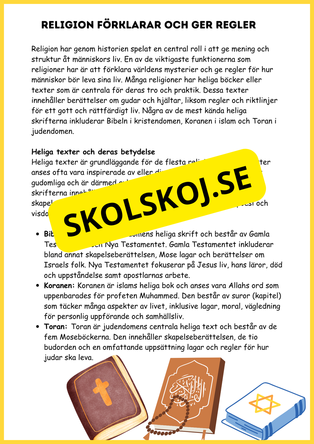 Religionens mångfald - Årskurs 4 - 6