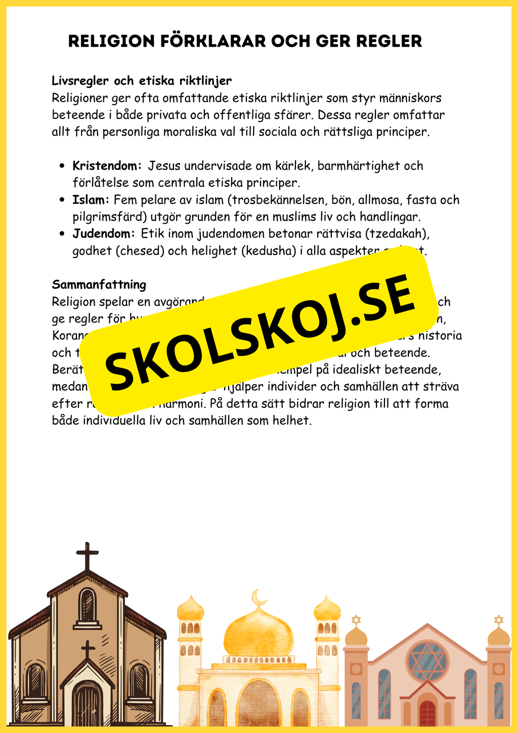 Religionens mångfald - Årskurs 4 - 6