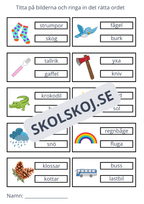 Ringa in rätt ord - 11 sidor