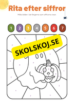 Rita efter siffror - Halloween