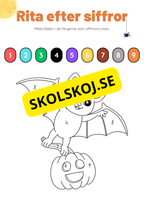 Rita efter siffror - Halloween