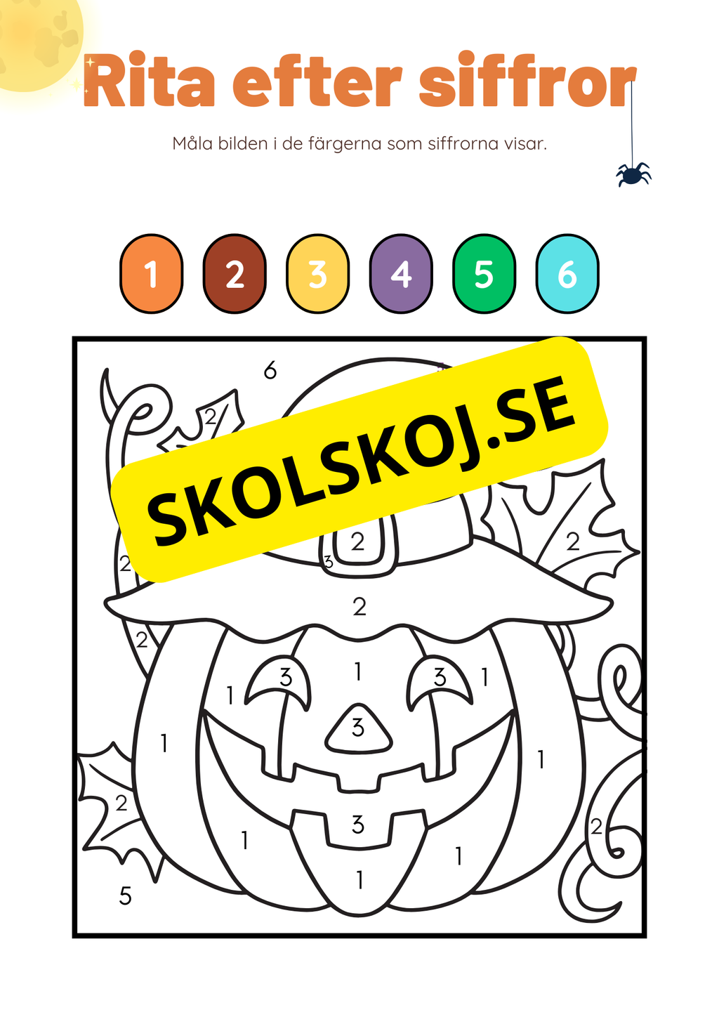 Rita efter siffror - Halloween