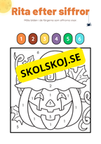 Rita efter siffror - Halloween