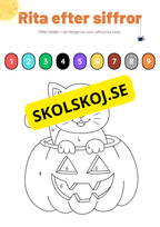 Rita efter siffror - Halloween