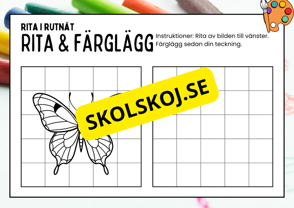 Rita och färglägg - Häfte