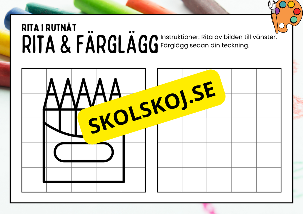 Rita och färglägg - Häfte