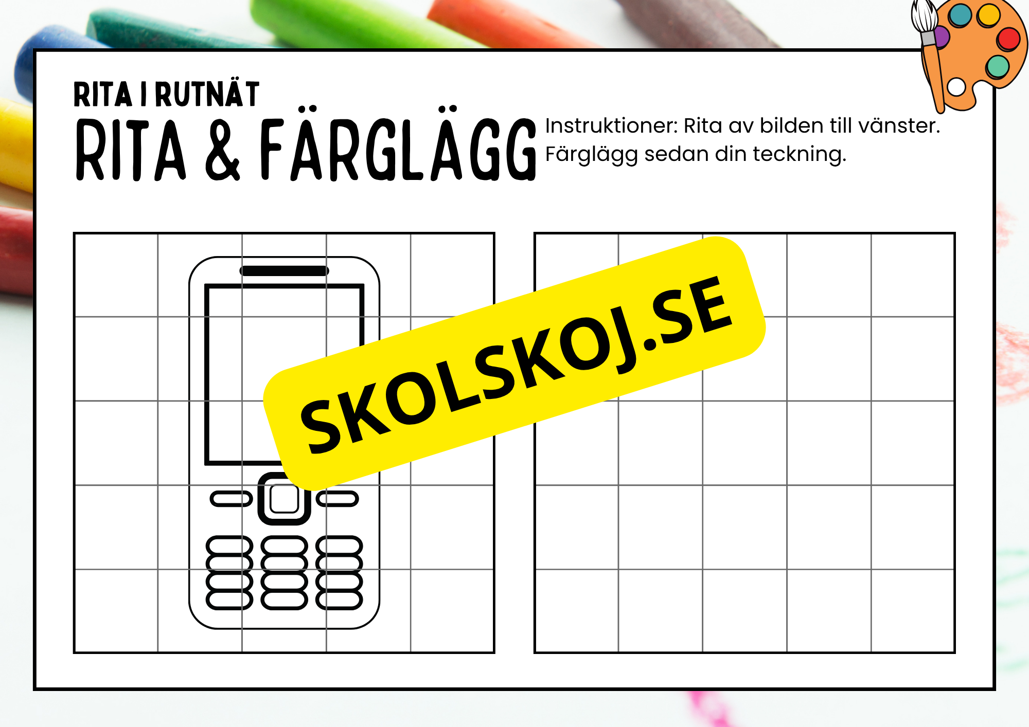 Rita och färglägg - Häfte