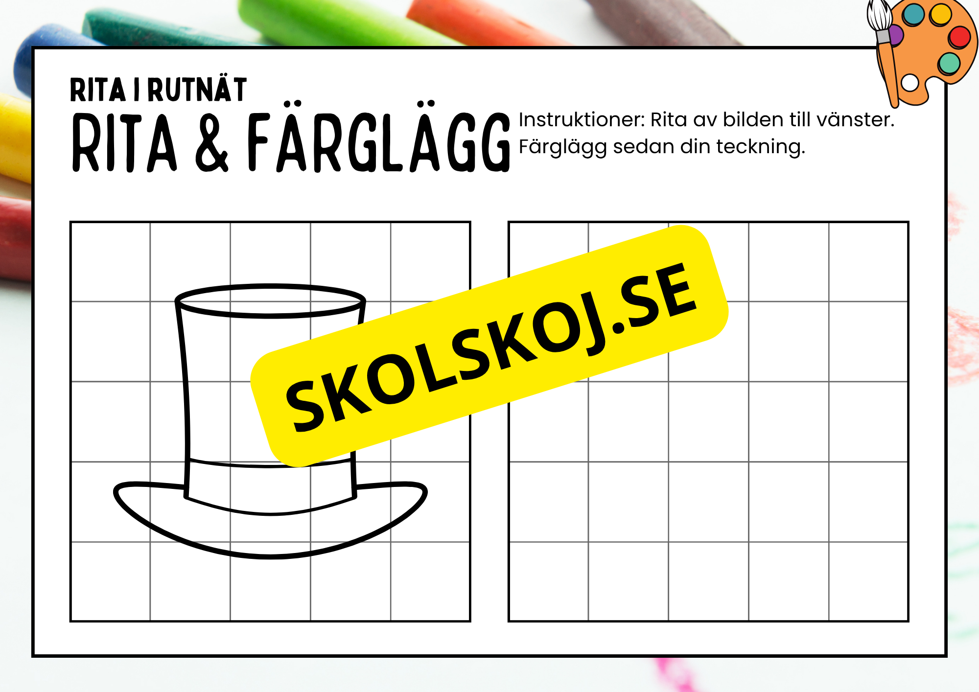 Rita och färglägg - Häfte