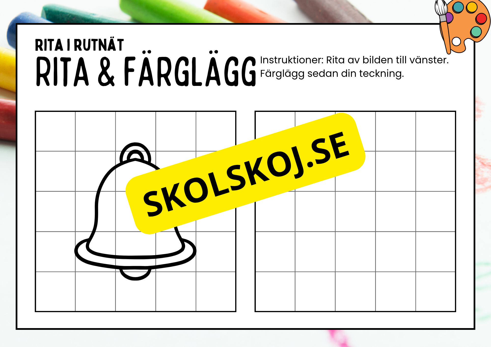 Rita och färglägg - Häfte