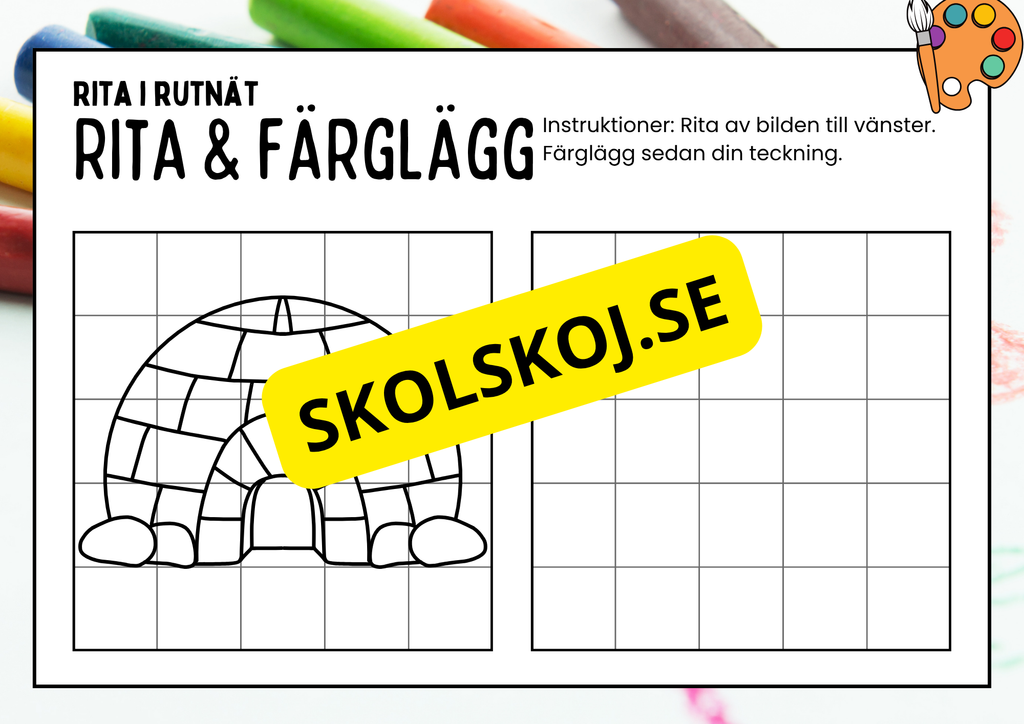 Rita och färglägg - Häfte
