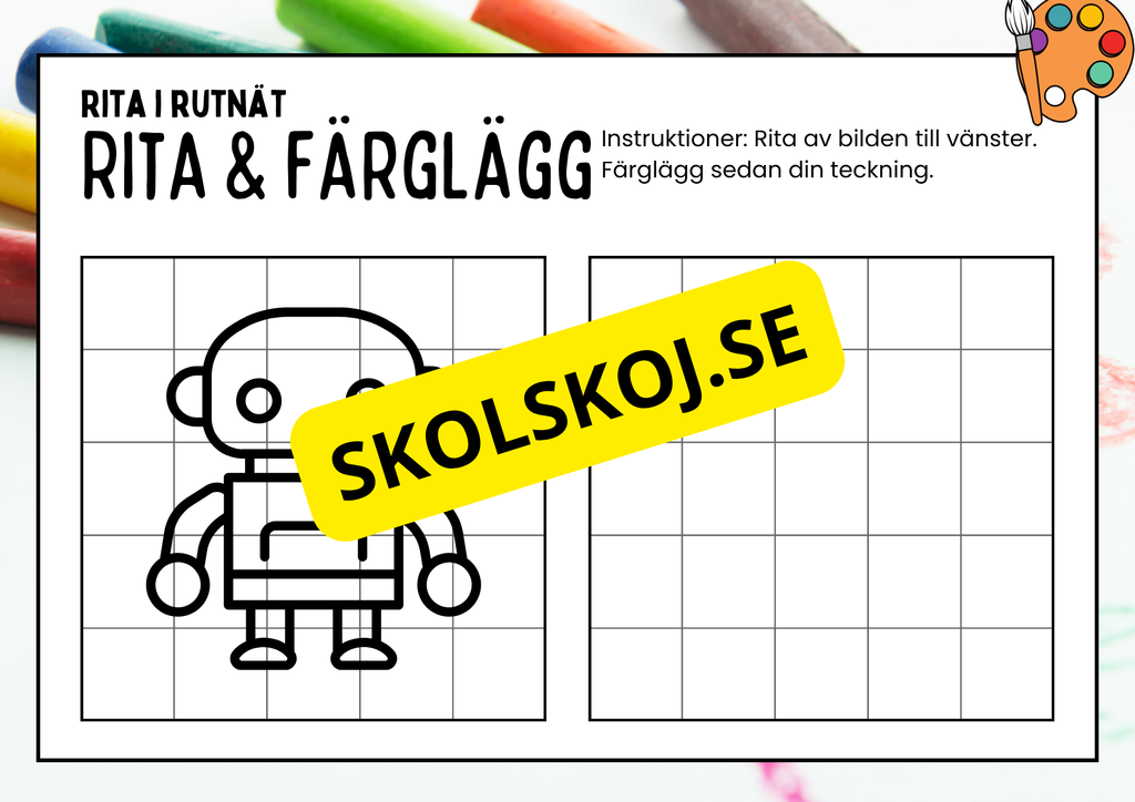 Rita och färglägg - Häfte