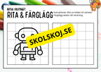 Rita och färglägg - Häfte