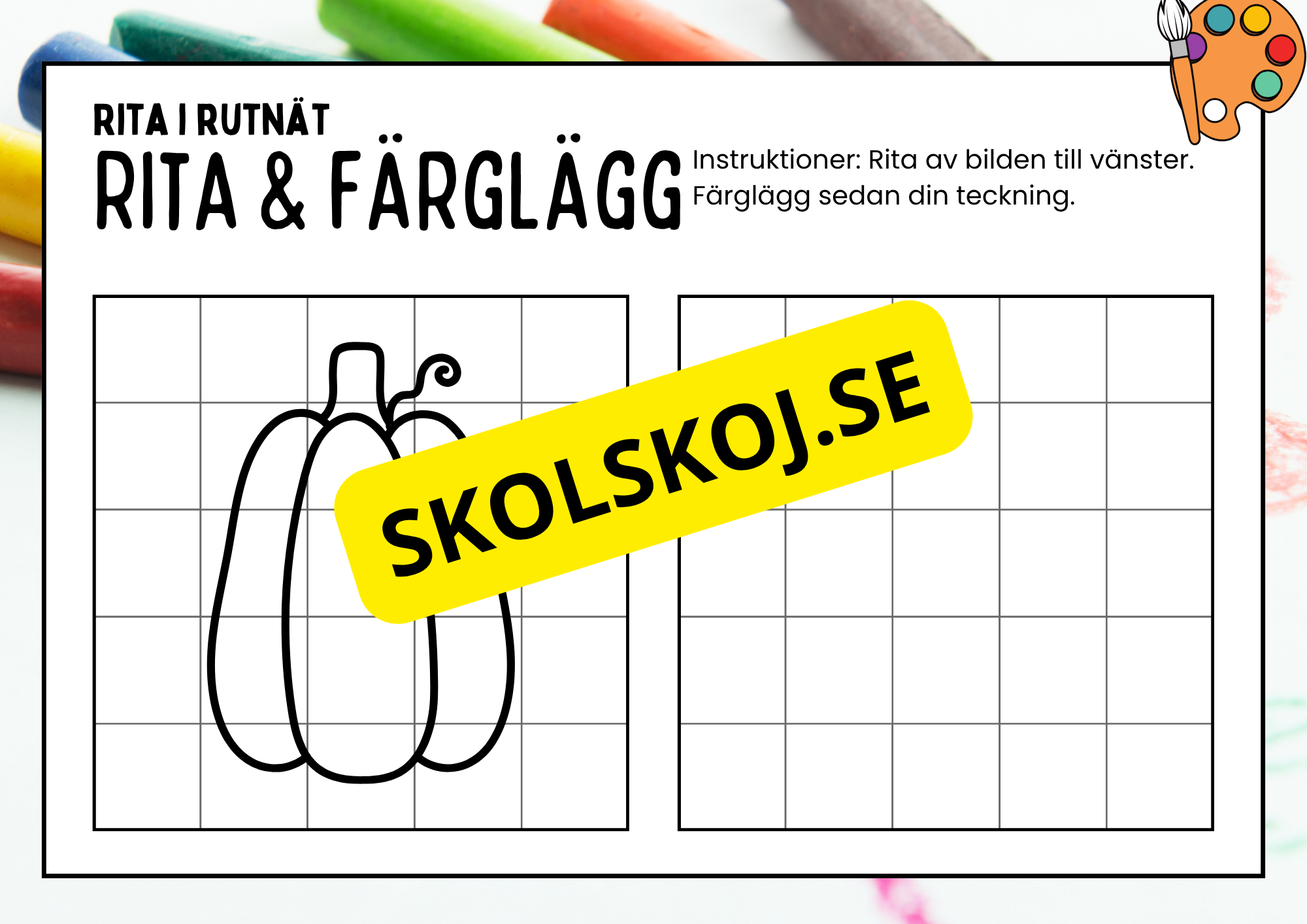 Rita och färglägg - Häfte