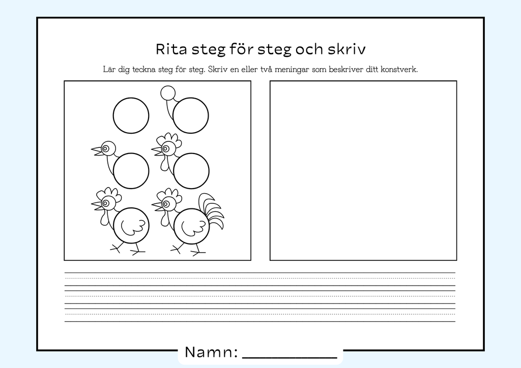 Rita steg för steg och skriv