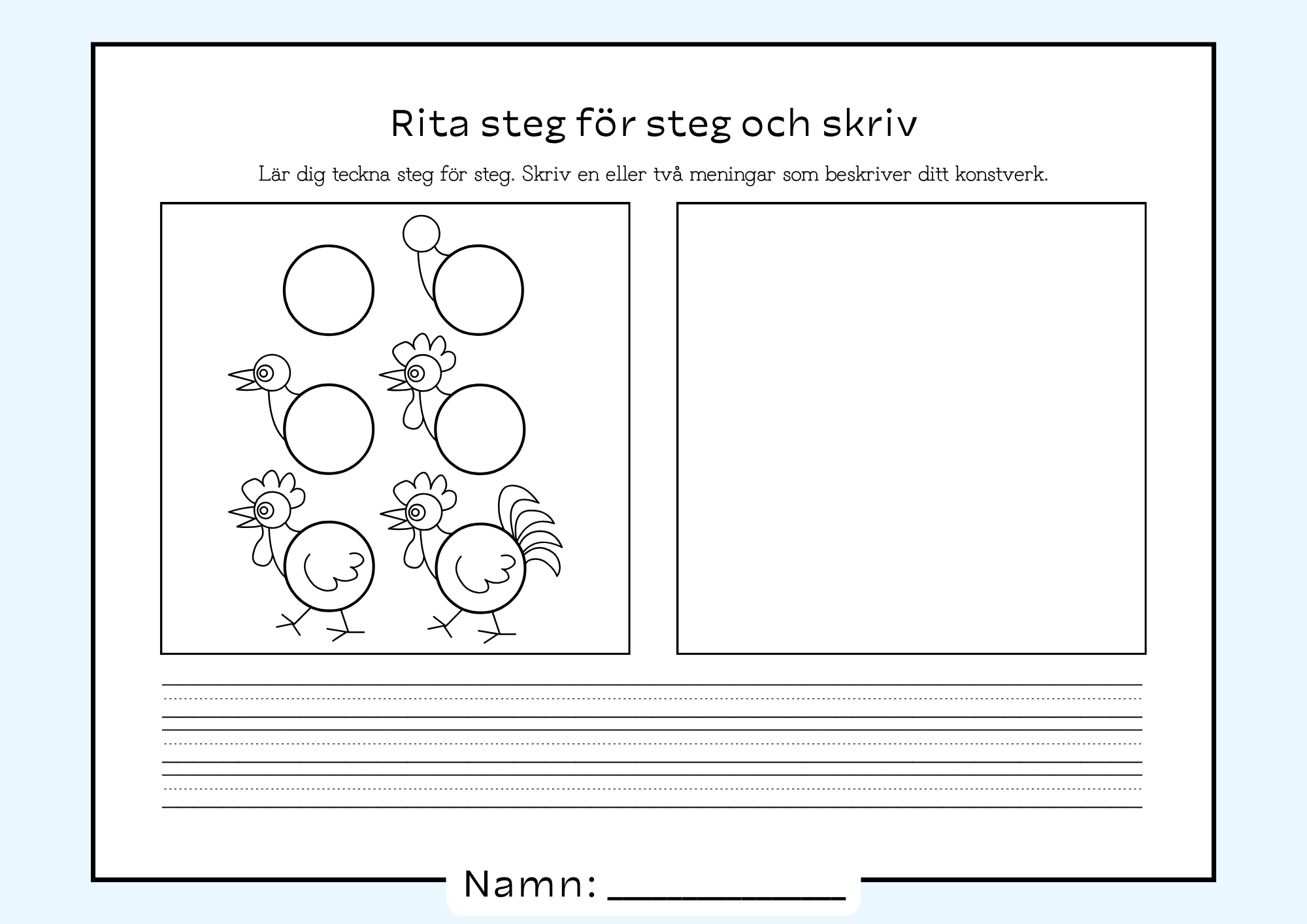 Rita steg för steg och skriv