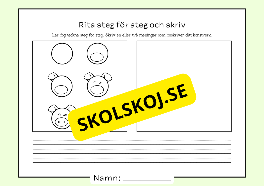 Rita steg för steg och skriv