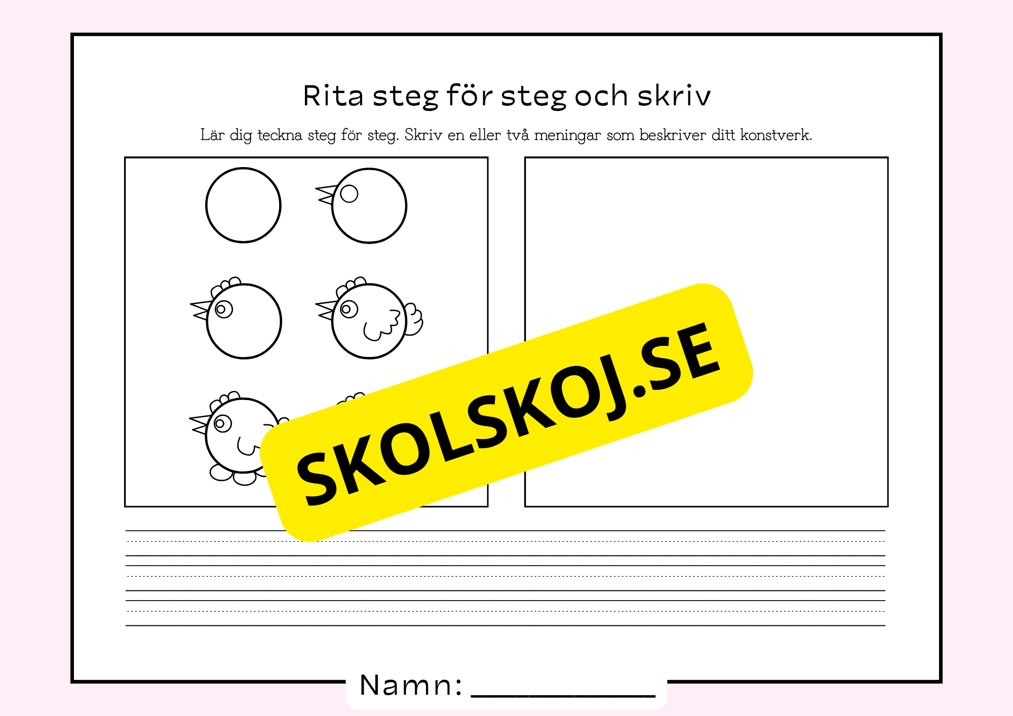 Rita steg för steg och skriv