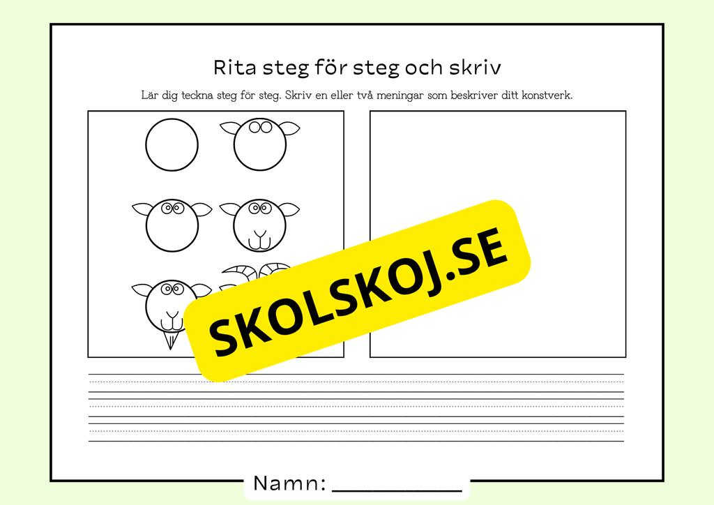 Rita steg för steg och skriv