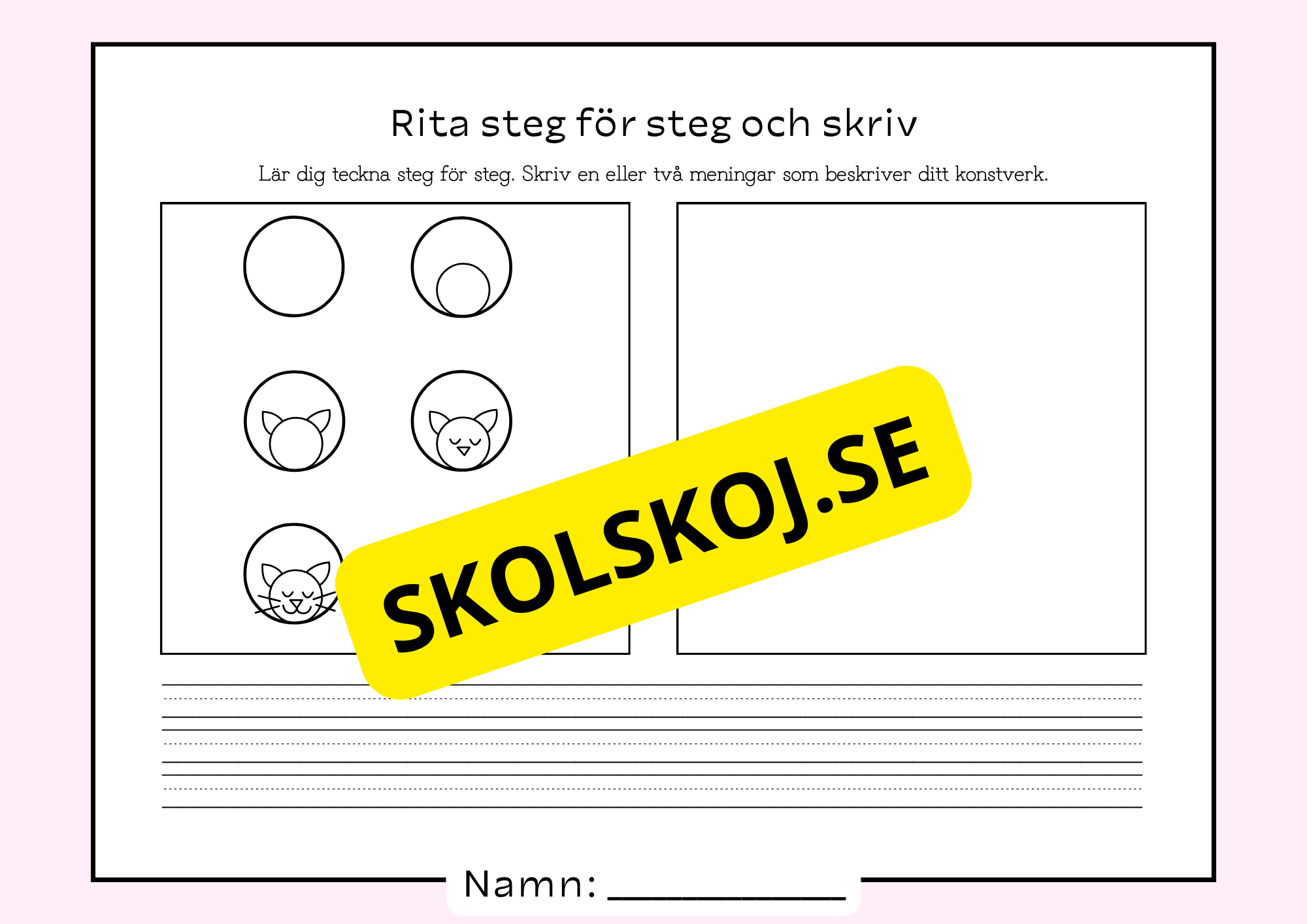 Rita steg för steg och skriv