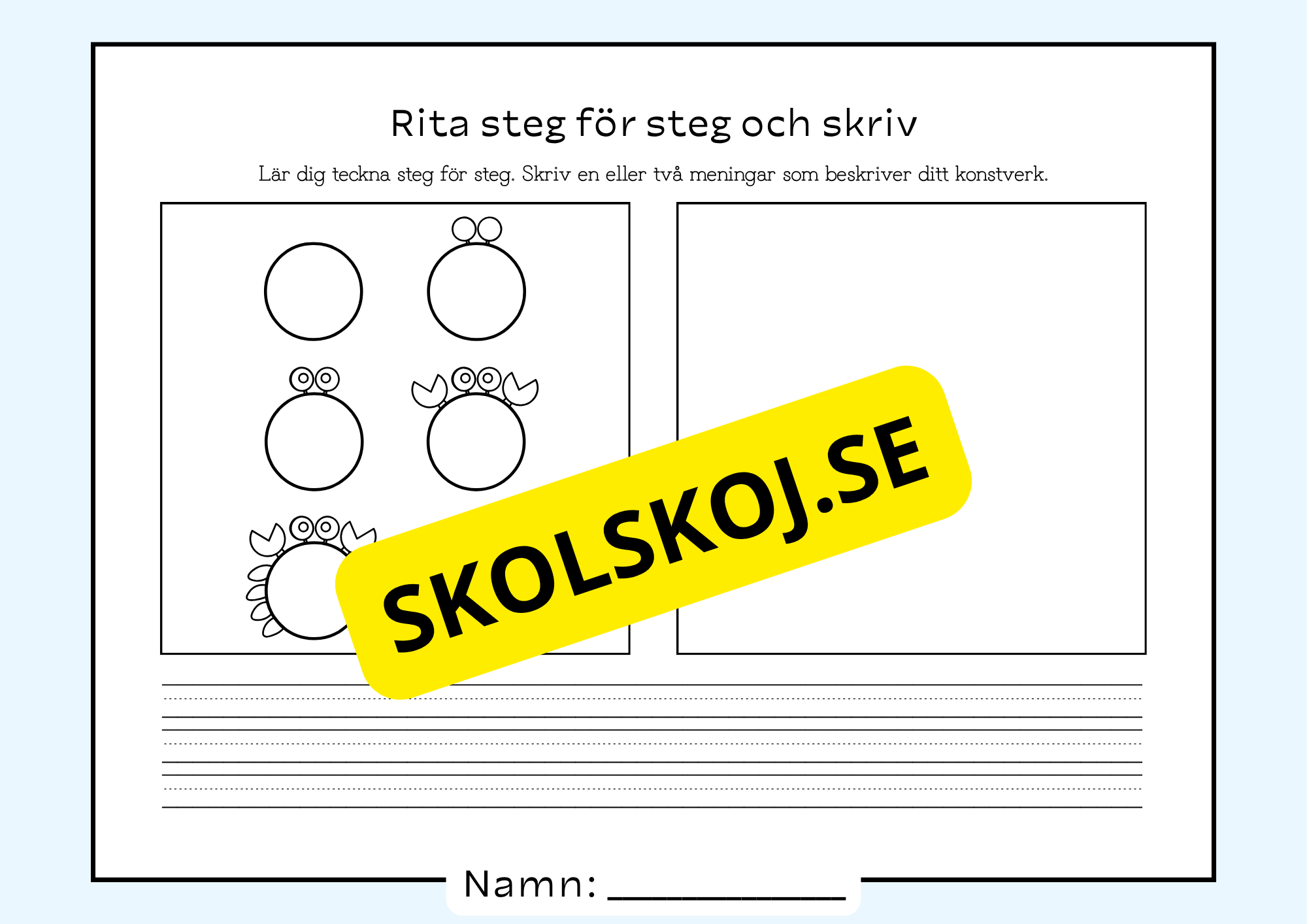 Rita steg för steg och skriv