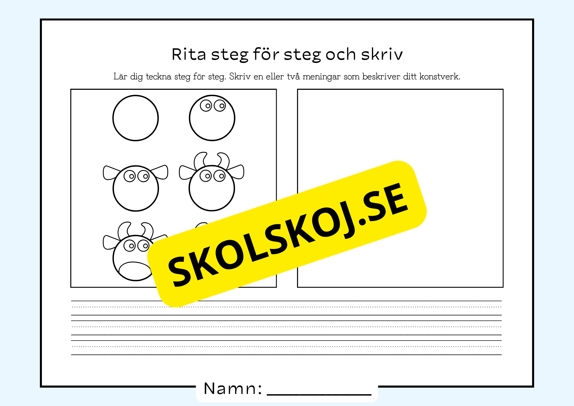 Rita steg för steg och skriv