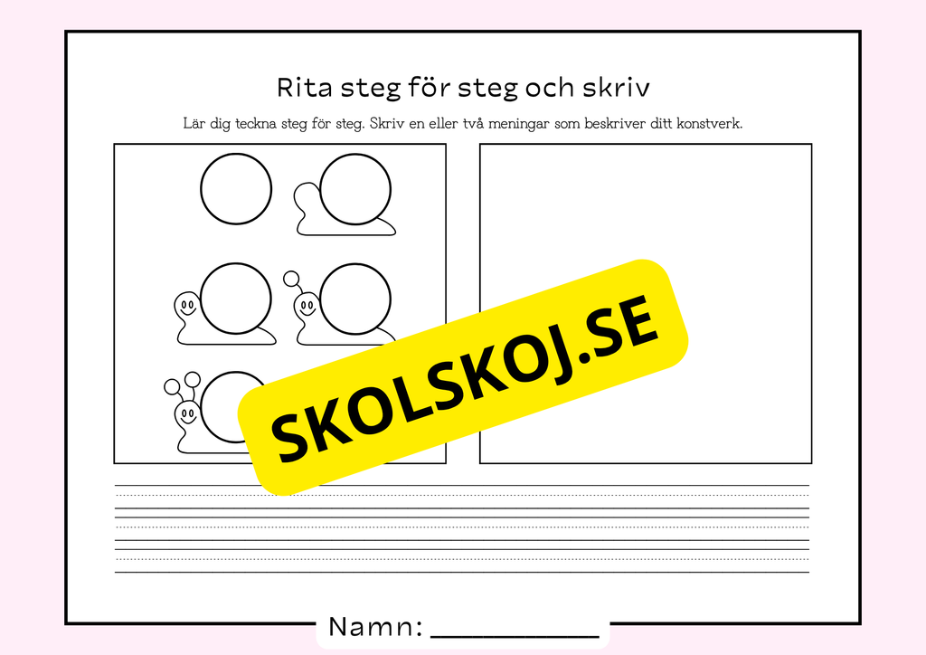 Rita steg för steg och skriv