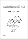 Roliga insekter att färglägga