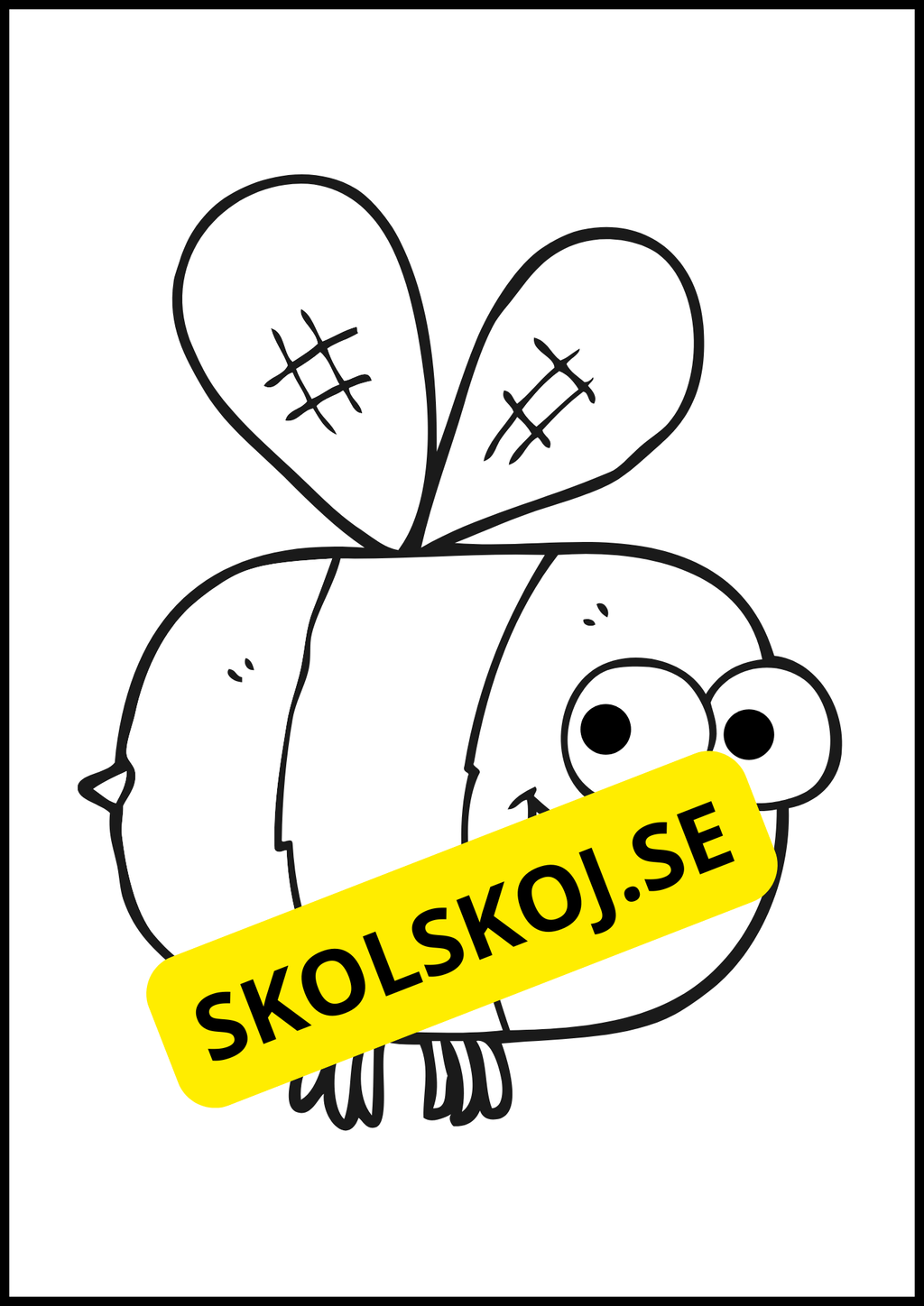 Roliga insekter att färglägga