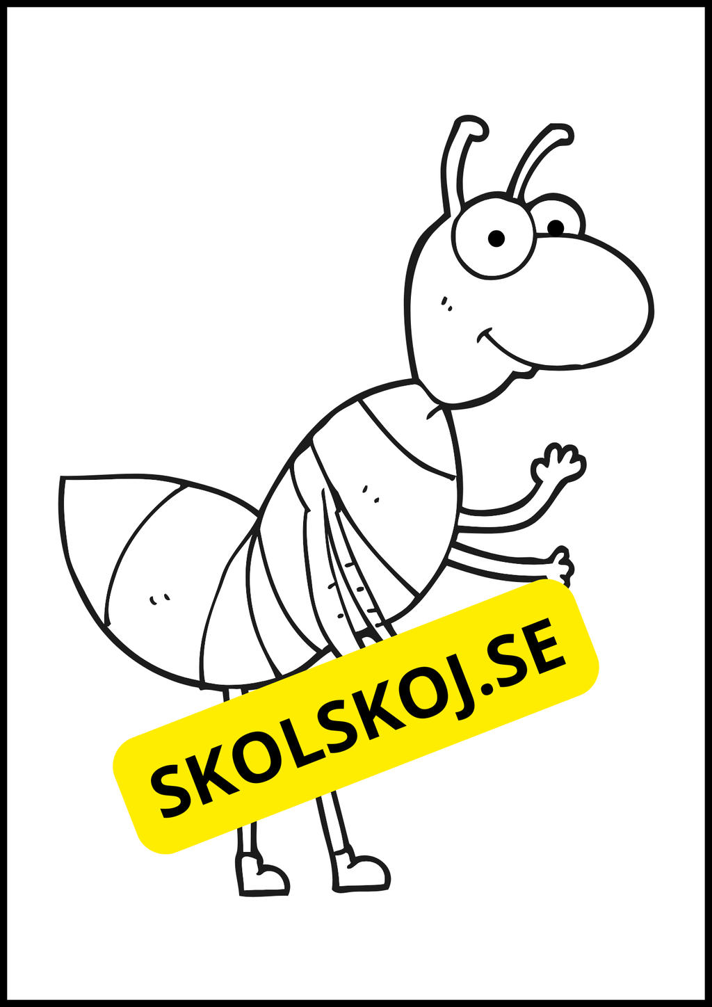 Roliga insekter att färglägga