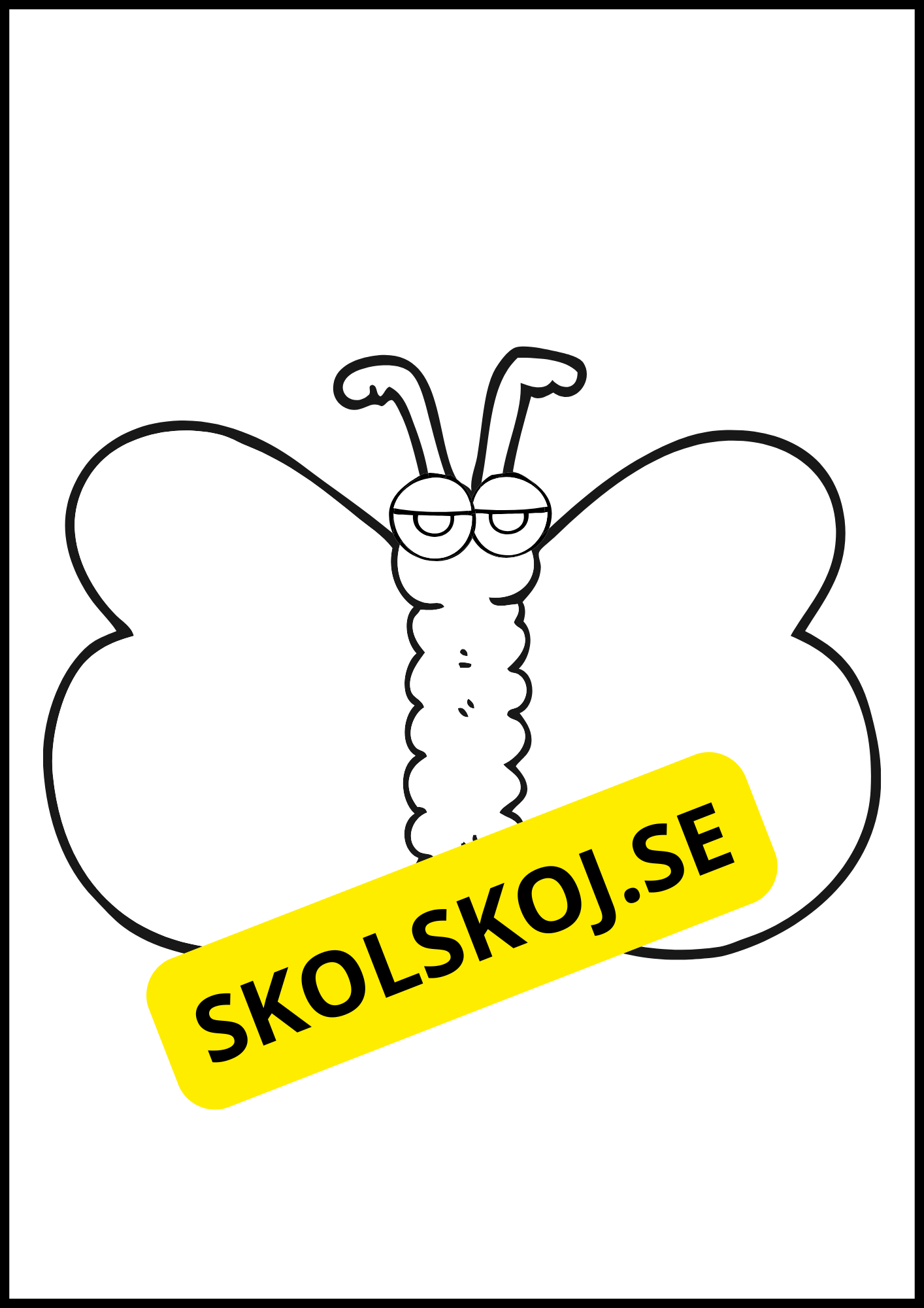 Roliga insekter att färglägga