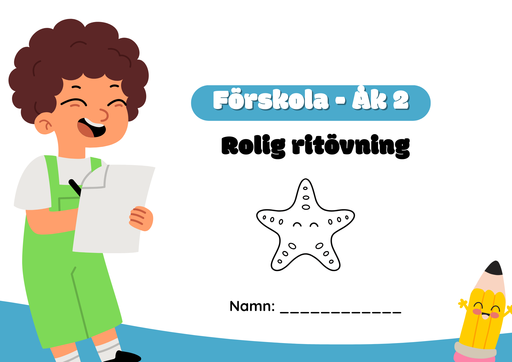 Rolig ritövning - Förskola - Åk 2  - finmotorik