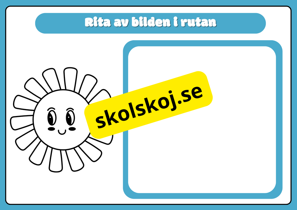 Rolig ritövning - Förskola - Åk 2  - finmotorik