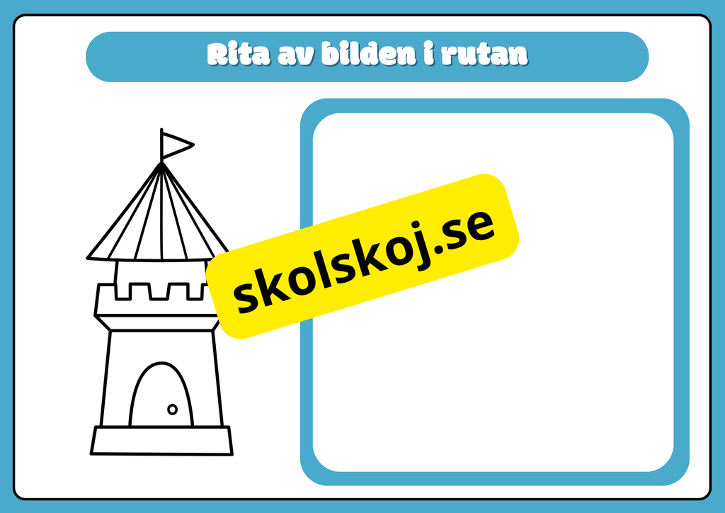 Rolig ritövning - Förskola - Åk 2  - finmotorik