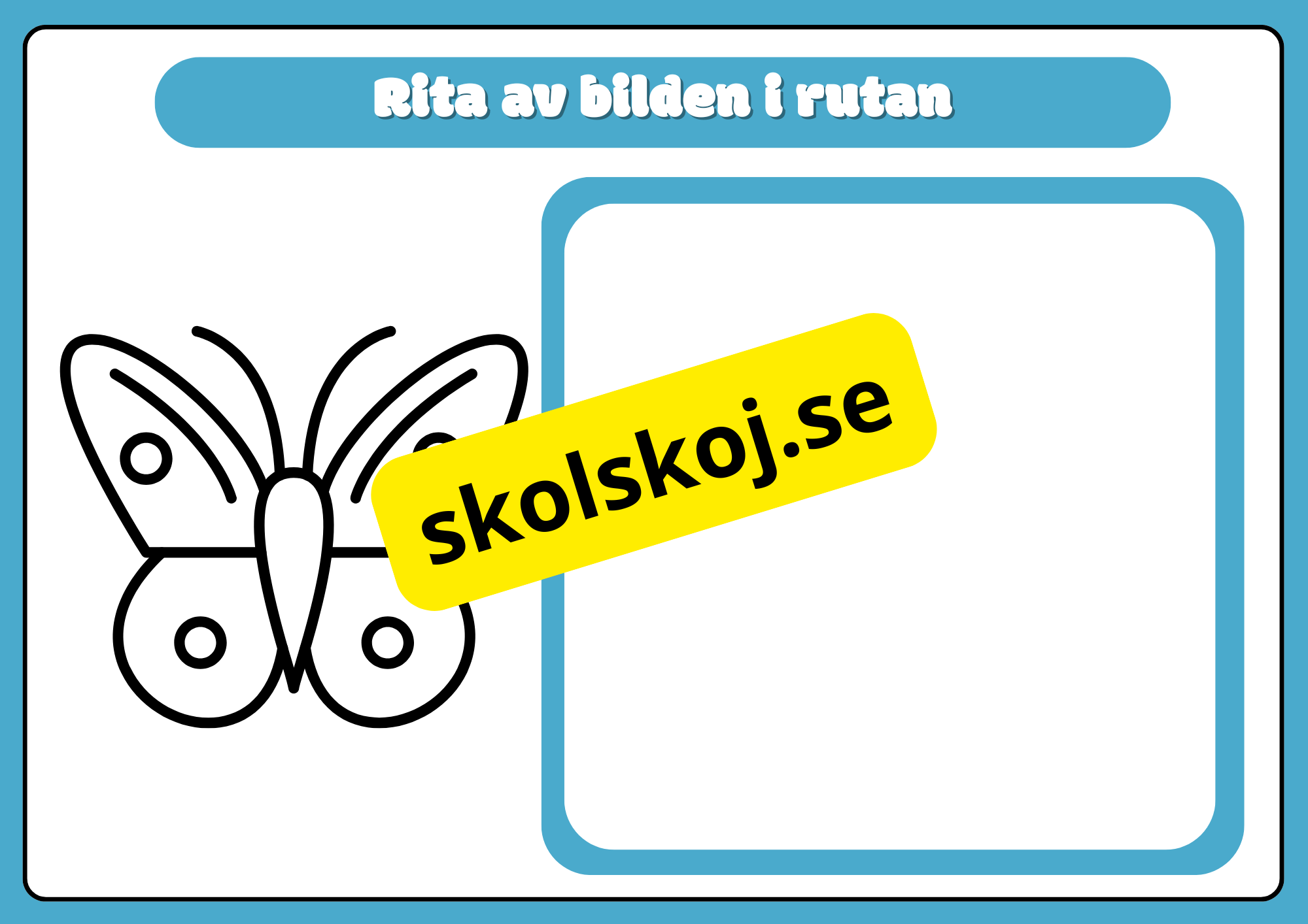 Rolig ritövning - Förskola - Åk 2  - finmotorik
