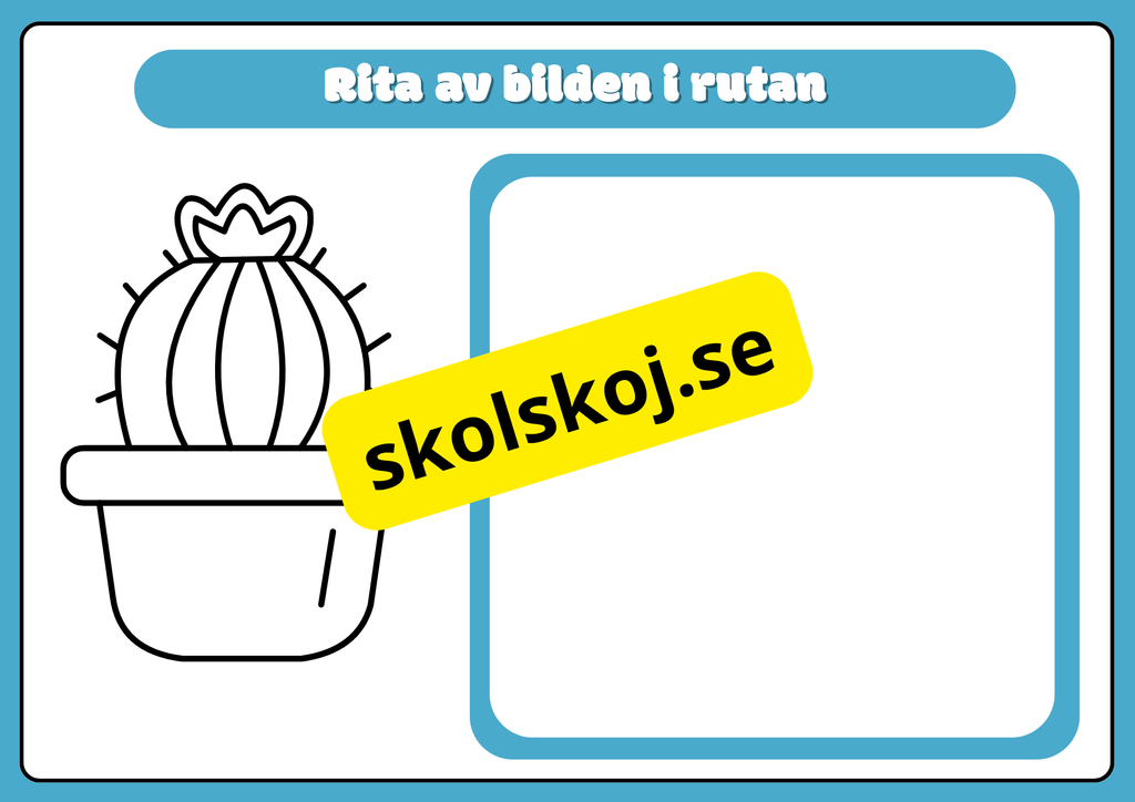 Rolig ritövning - Förskola - Åk 2  - finmotorik