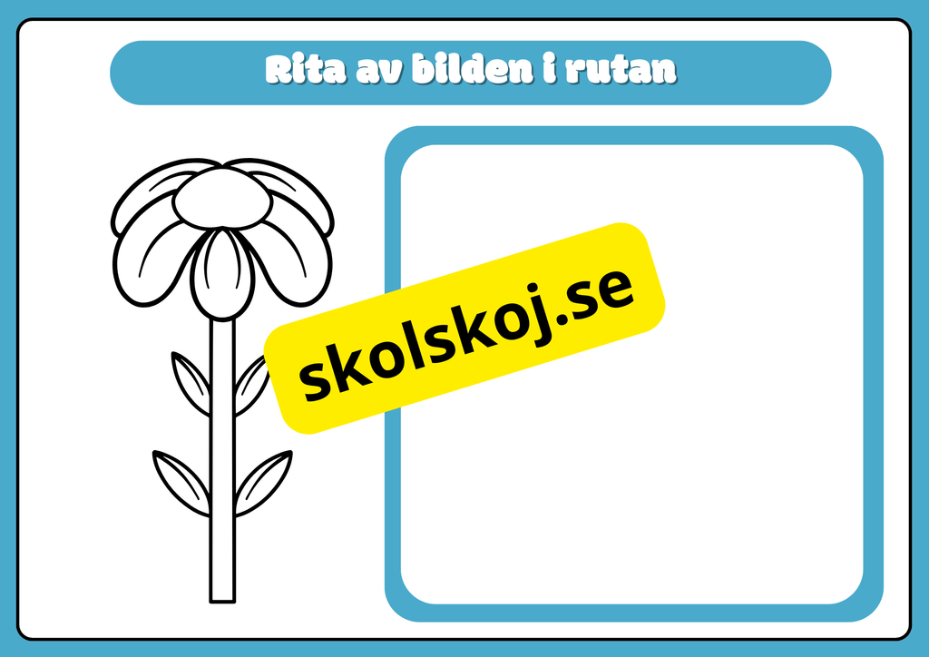Rolig ritövning - Förskola - Åk 2  - finmotorik