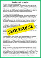 Rovdjur och bytesdjur - Årskurs 4 - 6