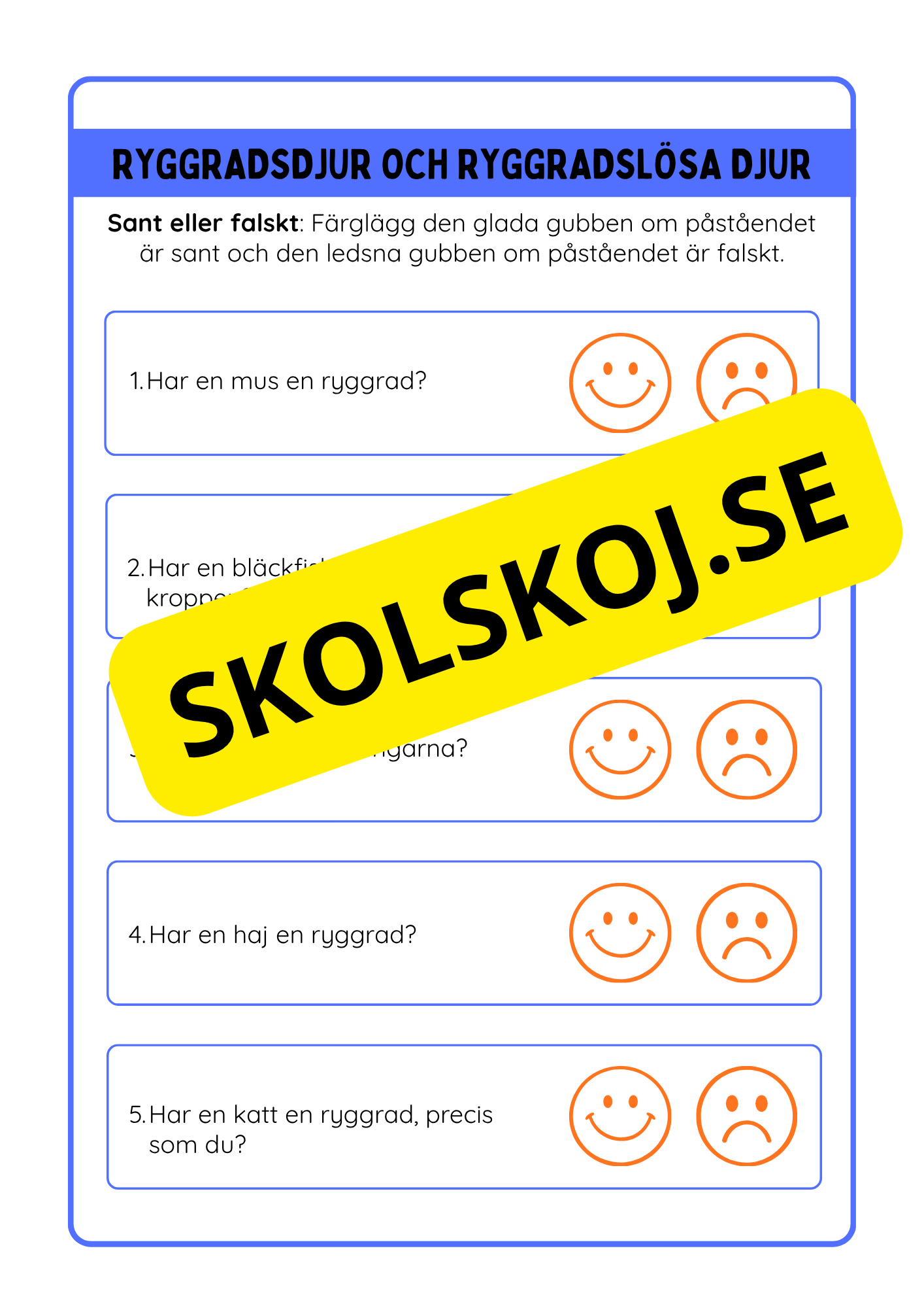 Ryggradsdjur och ryggradslösa djur