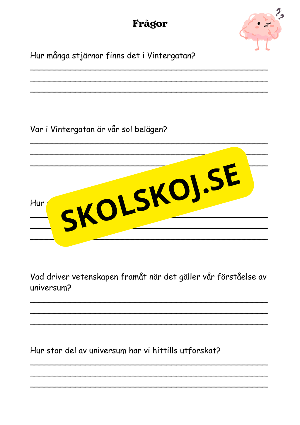 Rymden - En introduktion till astronomi (38 sidor) - Årskurs 5 - 8