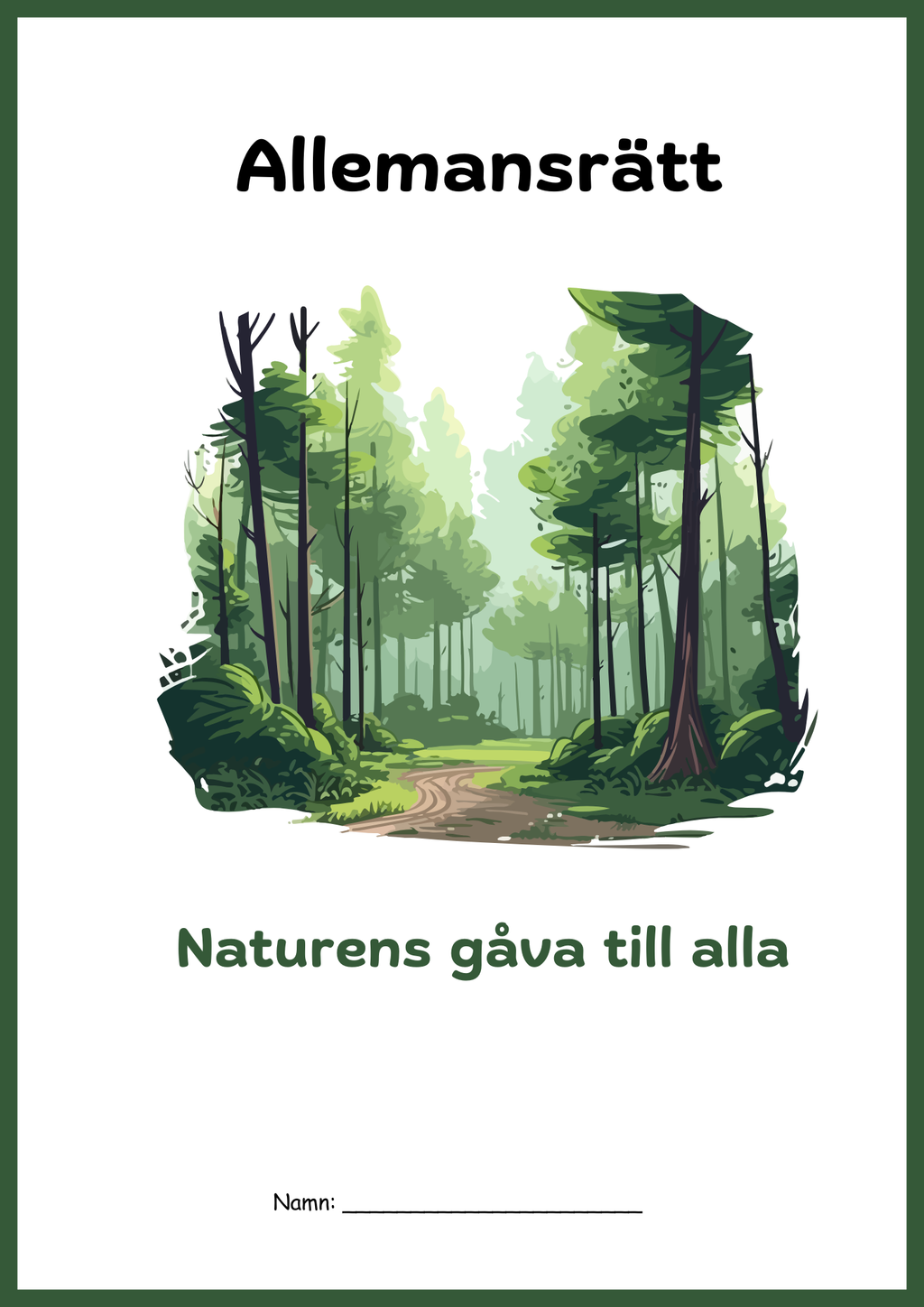 SO - Allemansrätt - Häfte