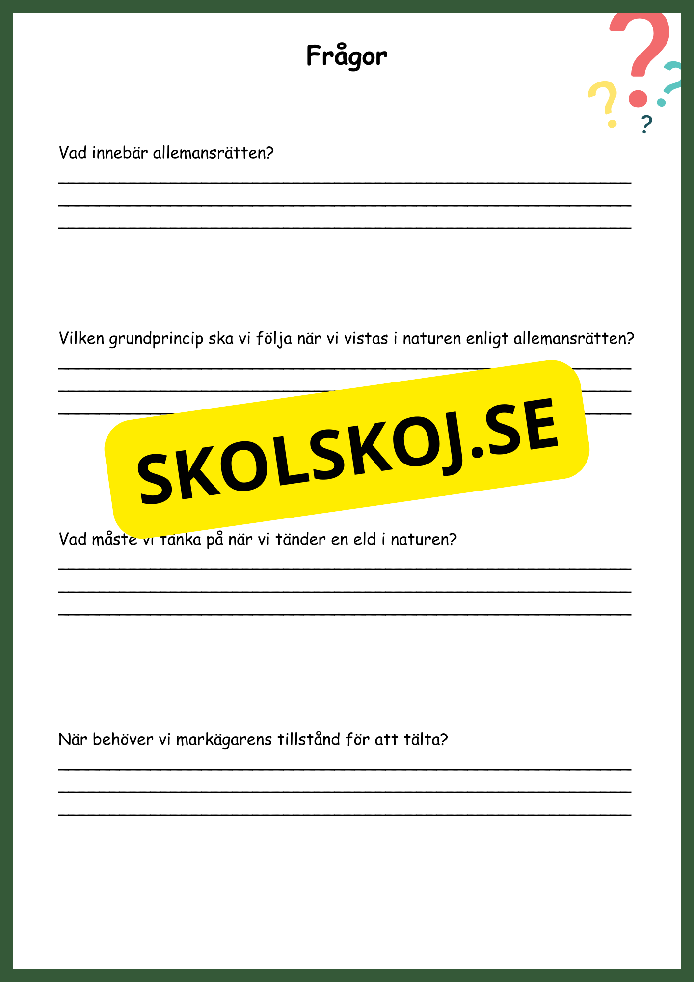 SO - Allemansrätt - Häfte