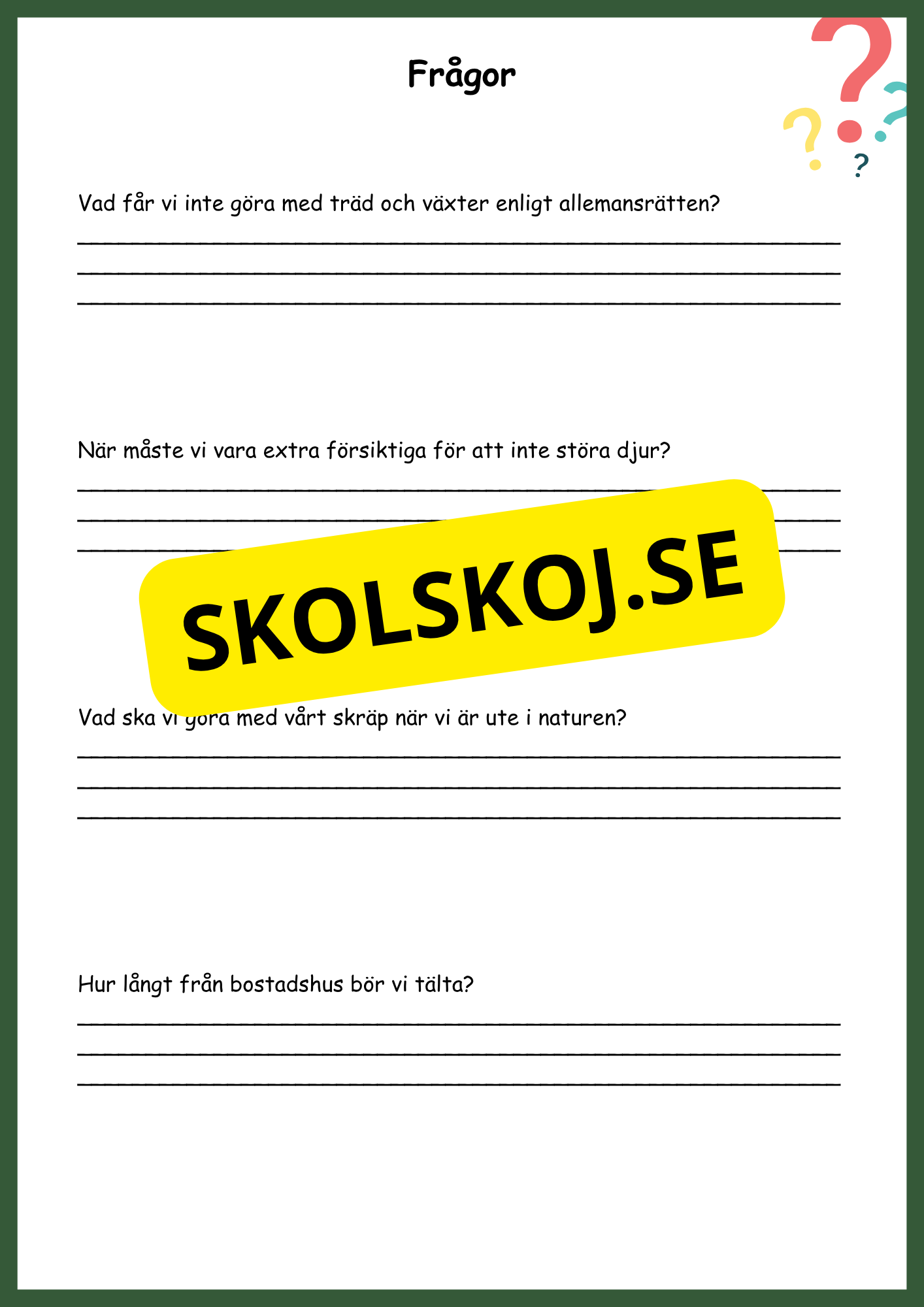 SO - Allemansrätt - Häfte