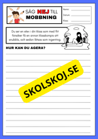 Säg nej till mobbning - Vad skulle du kunna göra
