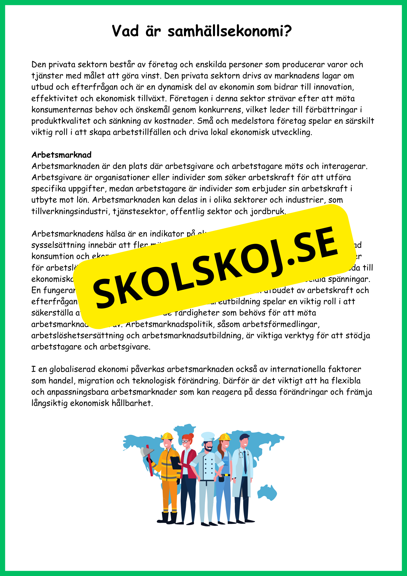Samhällsekonomi