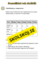 Sannolikhet och statistik - Årskurs 6