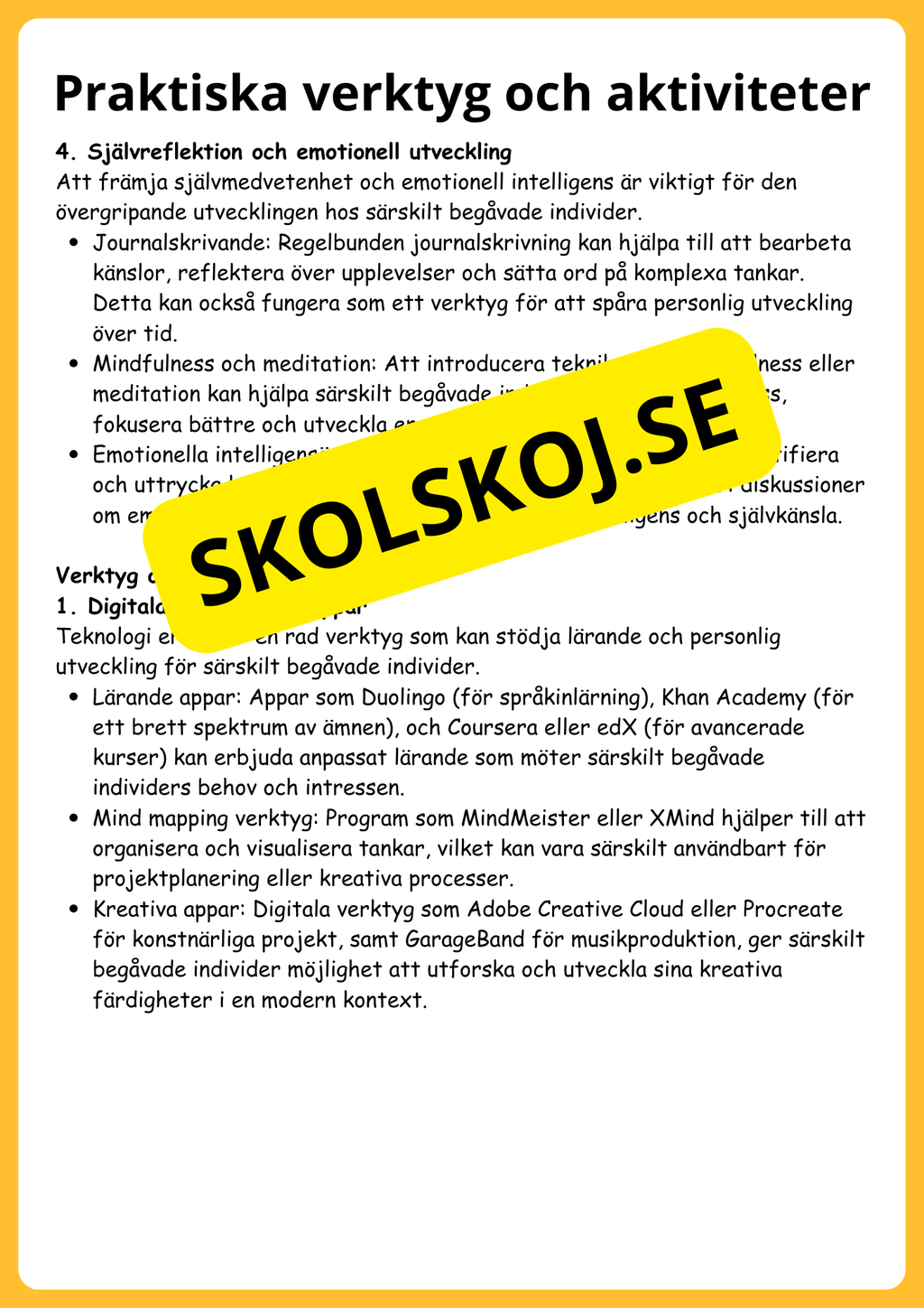 Särskild begåvning: En pedagogisk guide