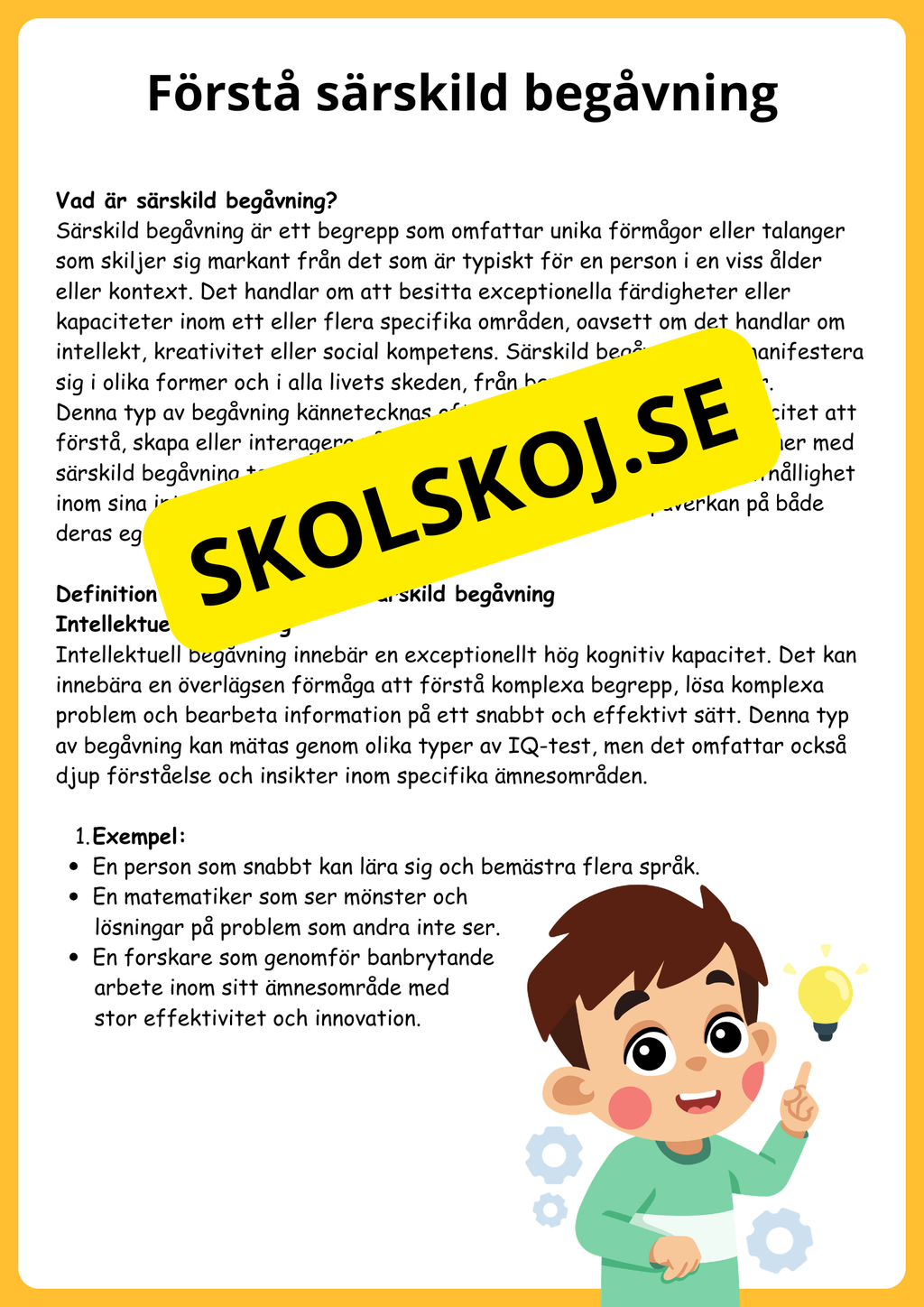 Särskild begåvning: En pedagogisk guide