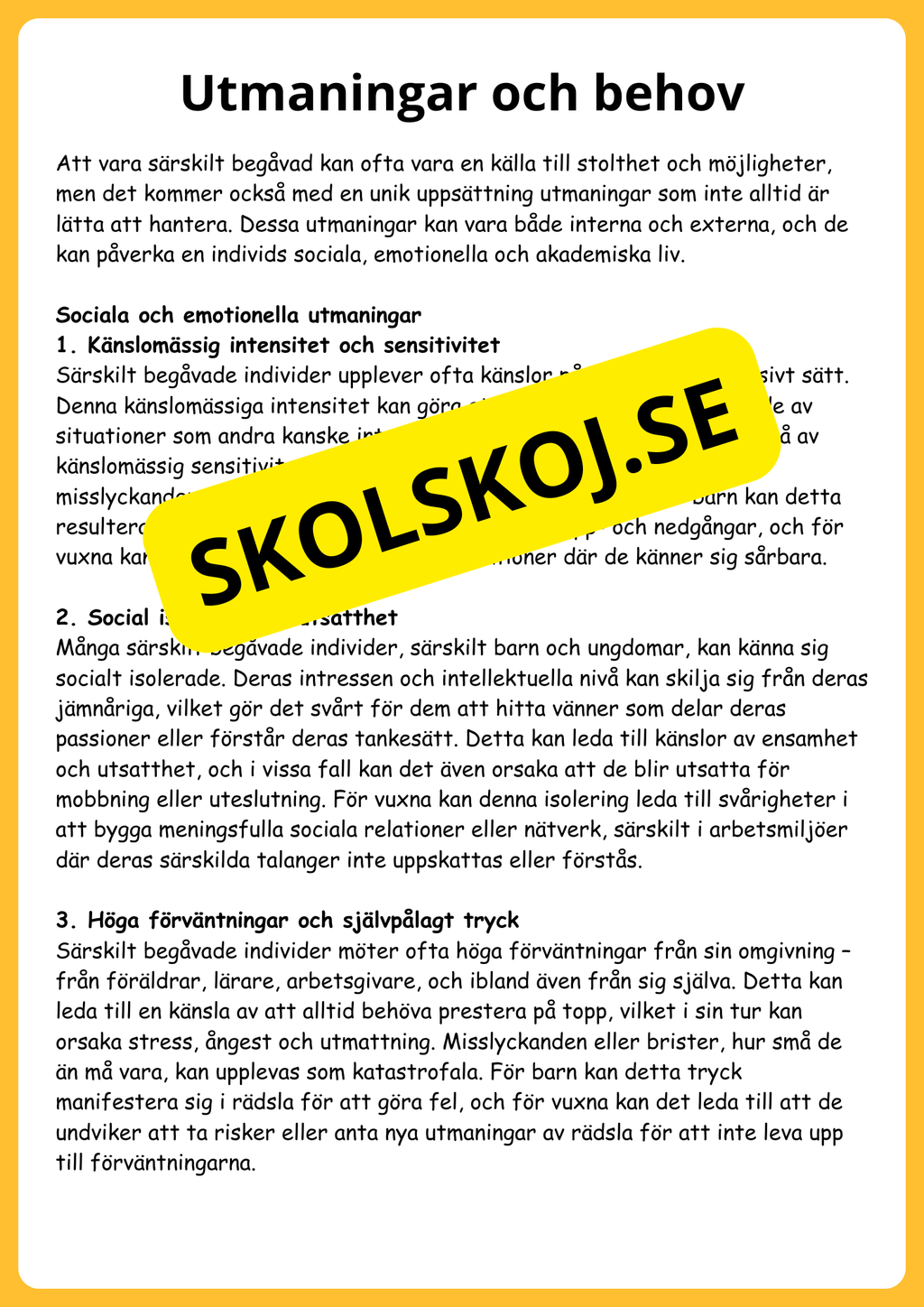 Särskild begåvning: En pedagogisk guide