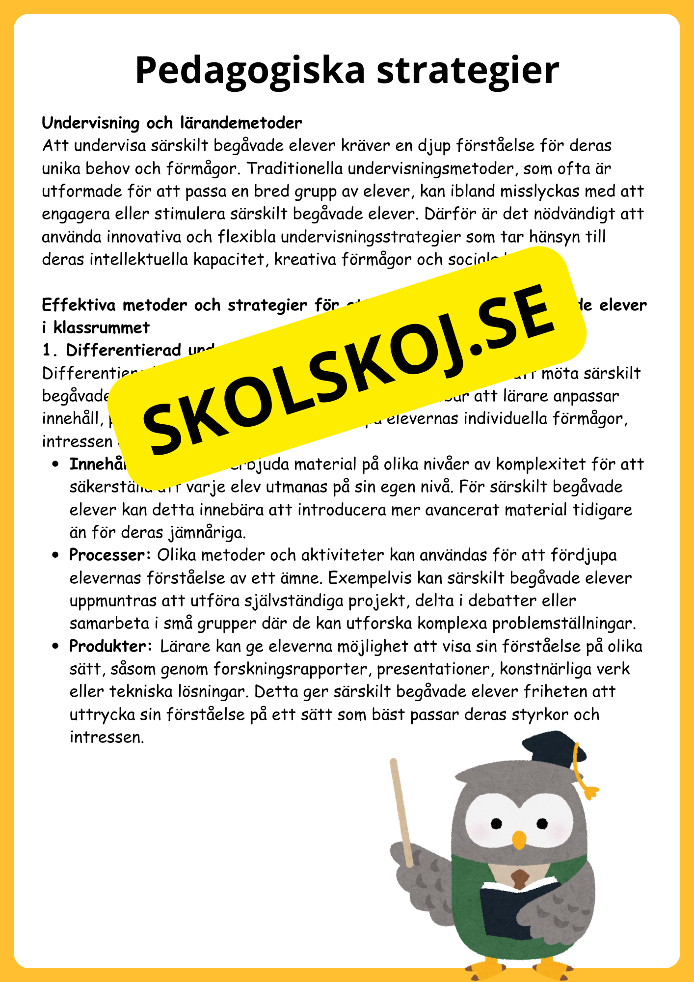 Särskild begåvning: En pedagogisk guide